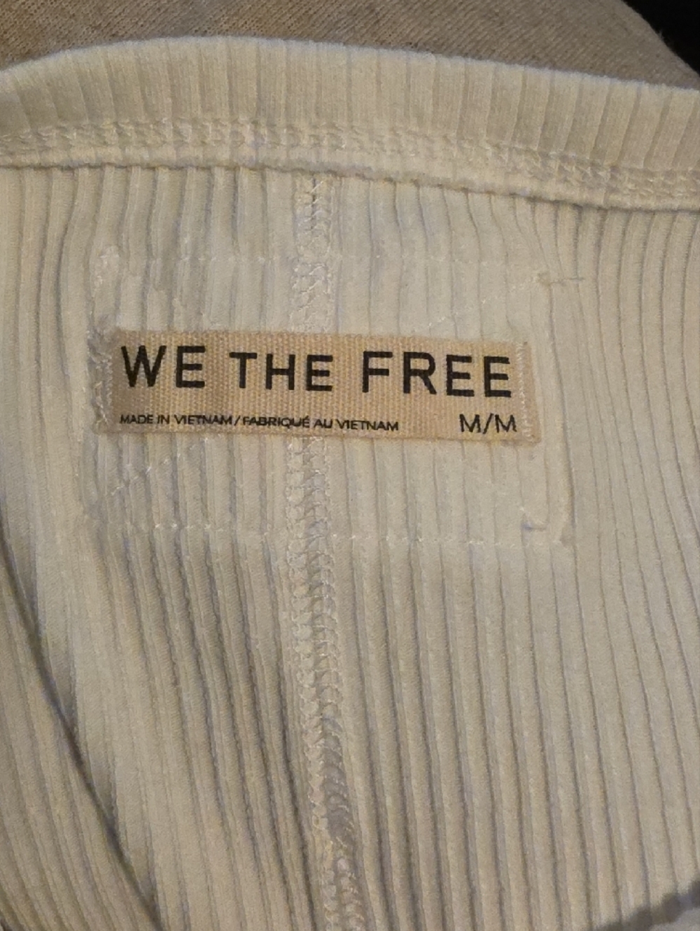 We The Free Mia Tank | Free People | Ribbed High Neck | White | M - Picture 2 of 7
